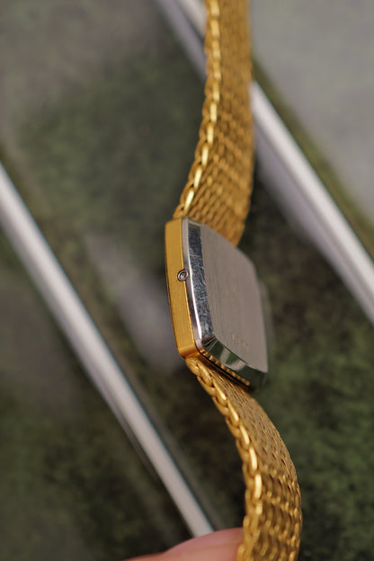 omega de-ville integratred bracelet circa. 1980s