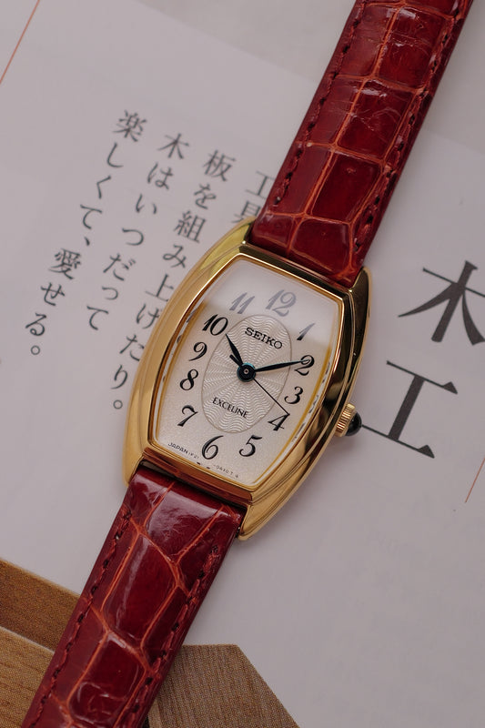 Seiko Exceline "Tonneau Guilloche" Circa. 1993