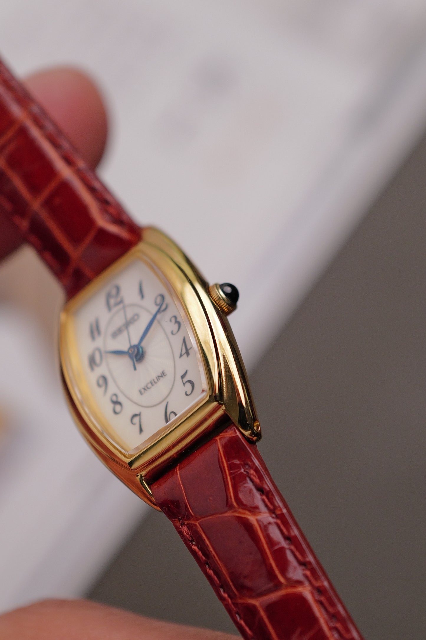 Seiko Exceline "Tonneau Guilloche" Circa. 1993
