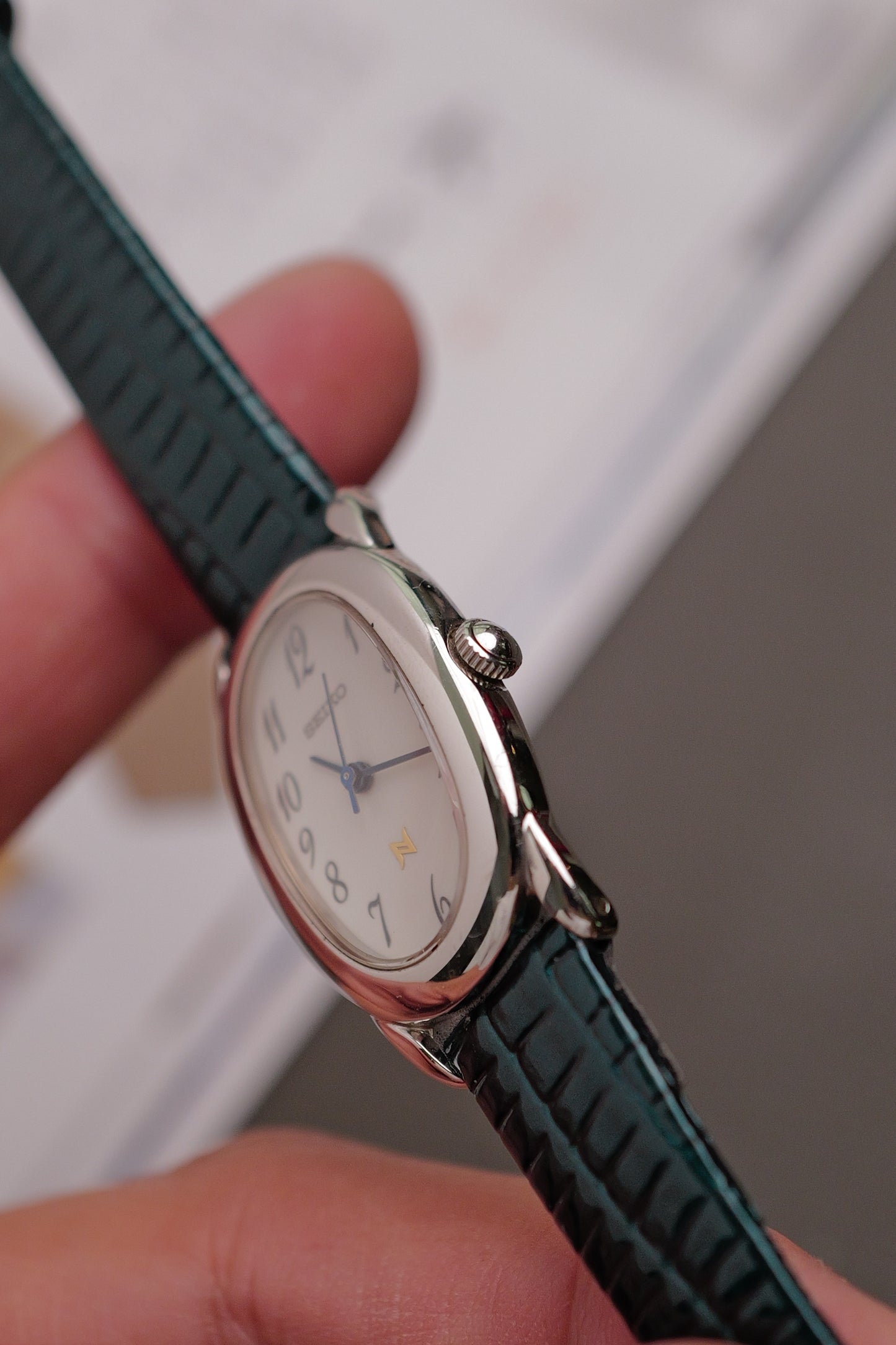 Seiko Ladies "Baignoire" Steel Circa. 1995