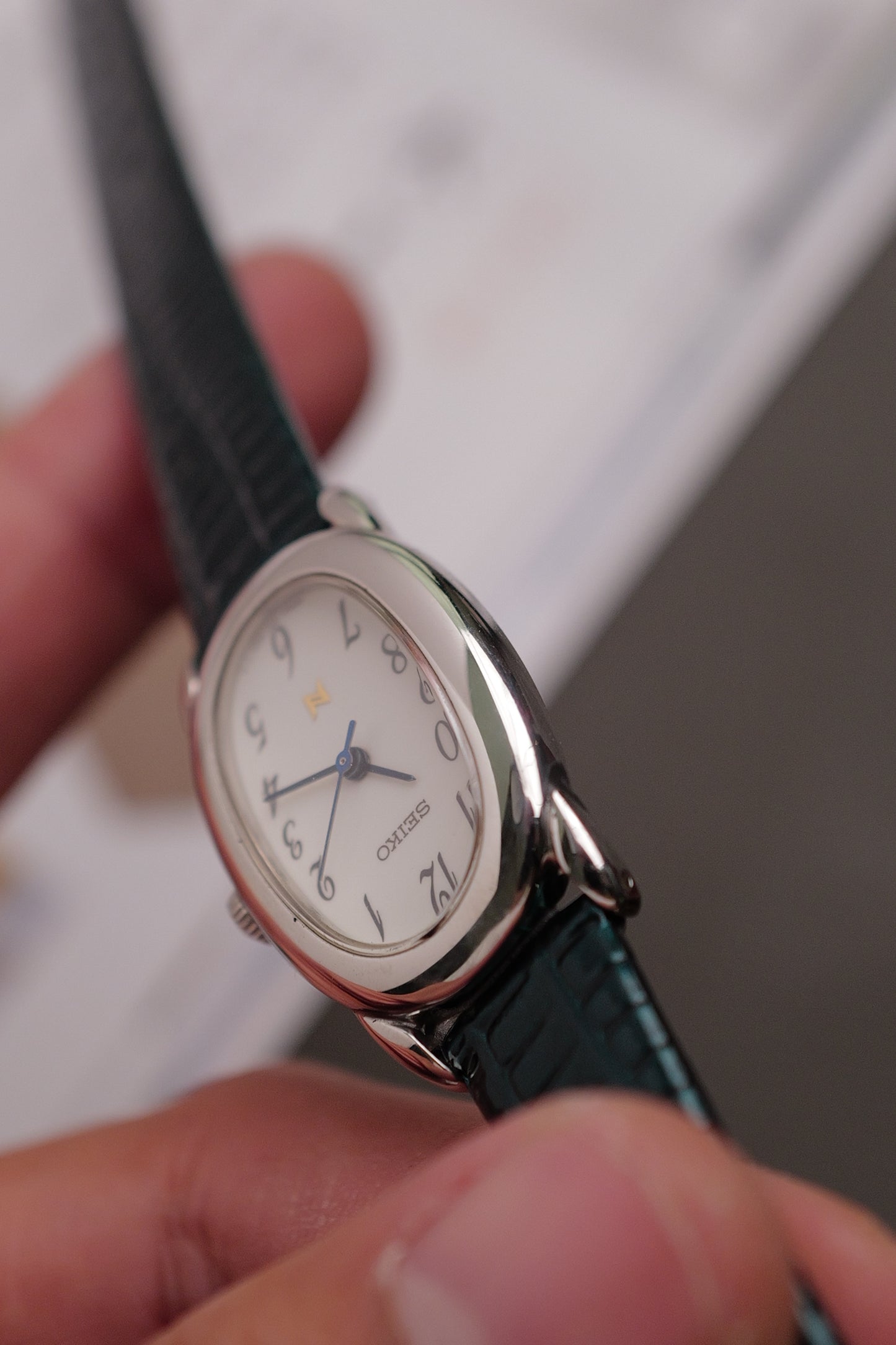 Seiko Ladies "Baignoire" Steel Circa. 1995