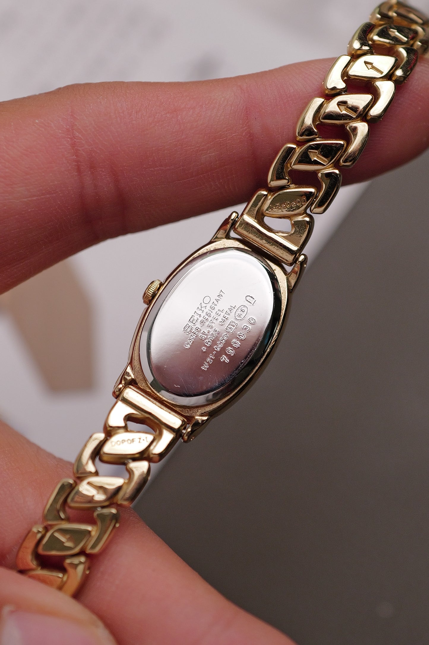 Seiko Mini Baignoire on integrated Bracelet Circa.1997