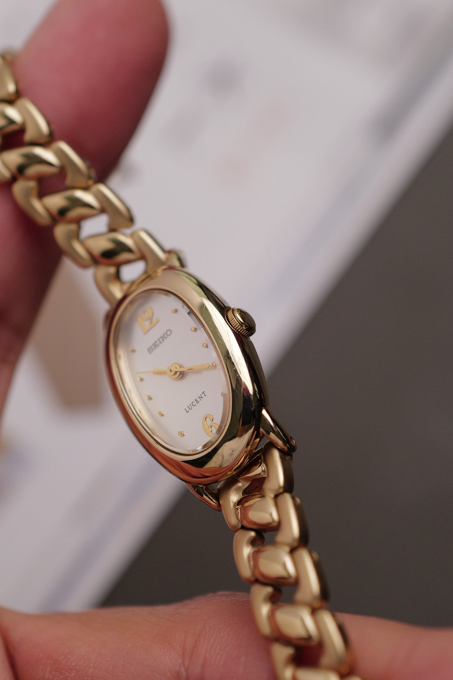 Seiko Mini Baignoire on integrated Bracelet Circa.1997