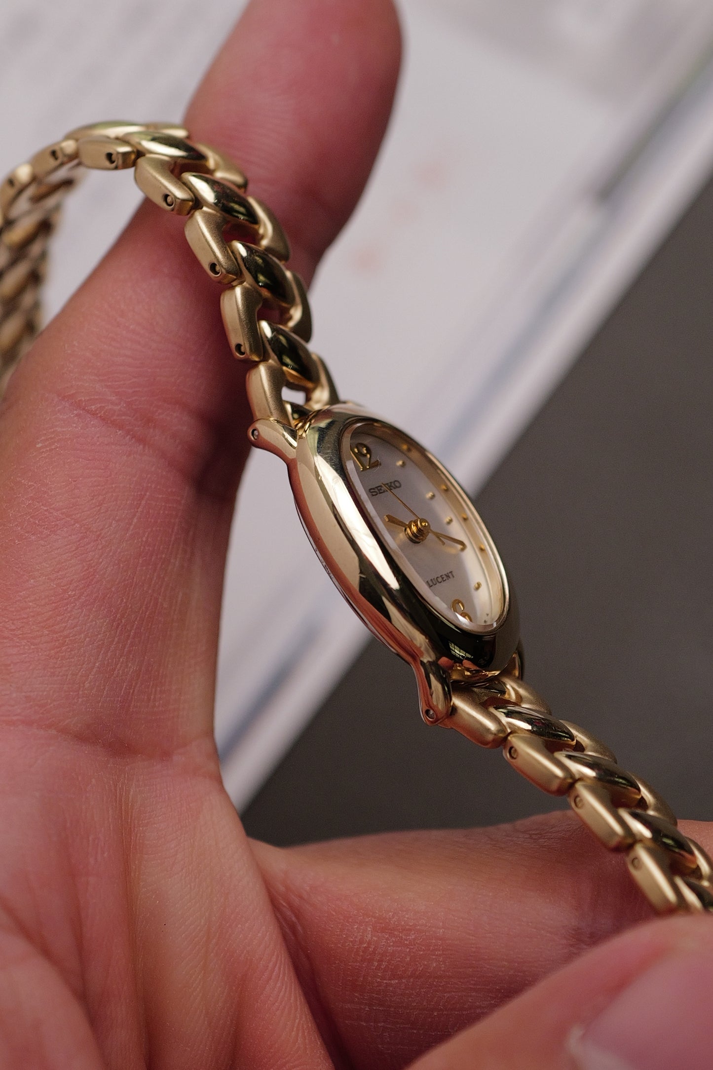 Seiko Mini Baignoire on integrated Bracelet Circa.1997