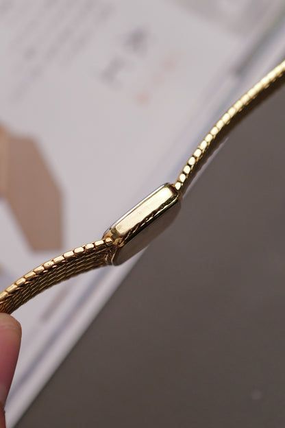 omega De-ville "waffle" Integrated Bracelet Circa. 1980s