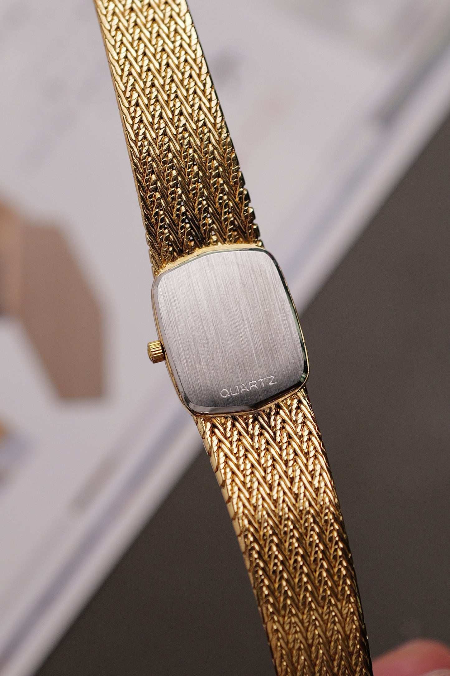 omega De-ville "waffle" Integrated Bracelet Circa. 1980s