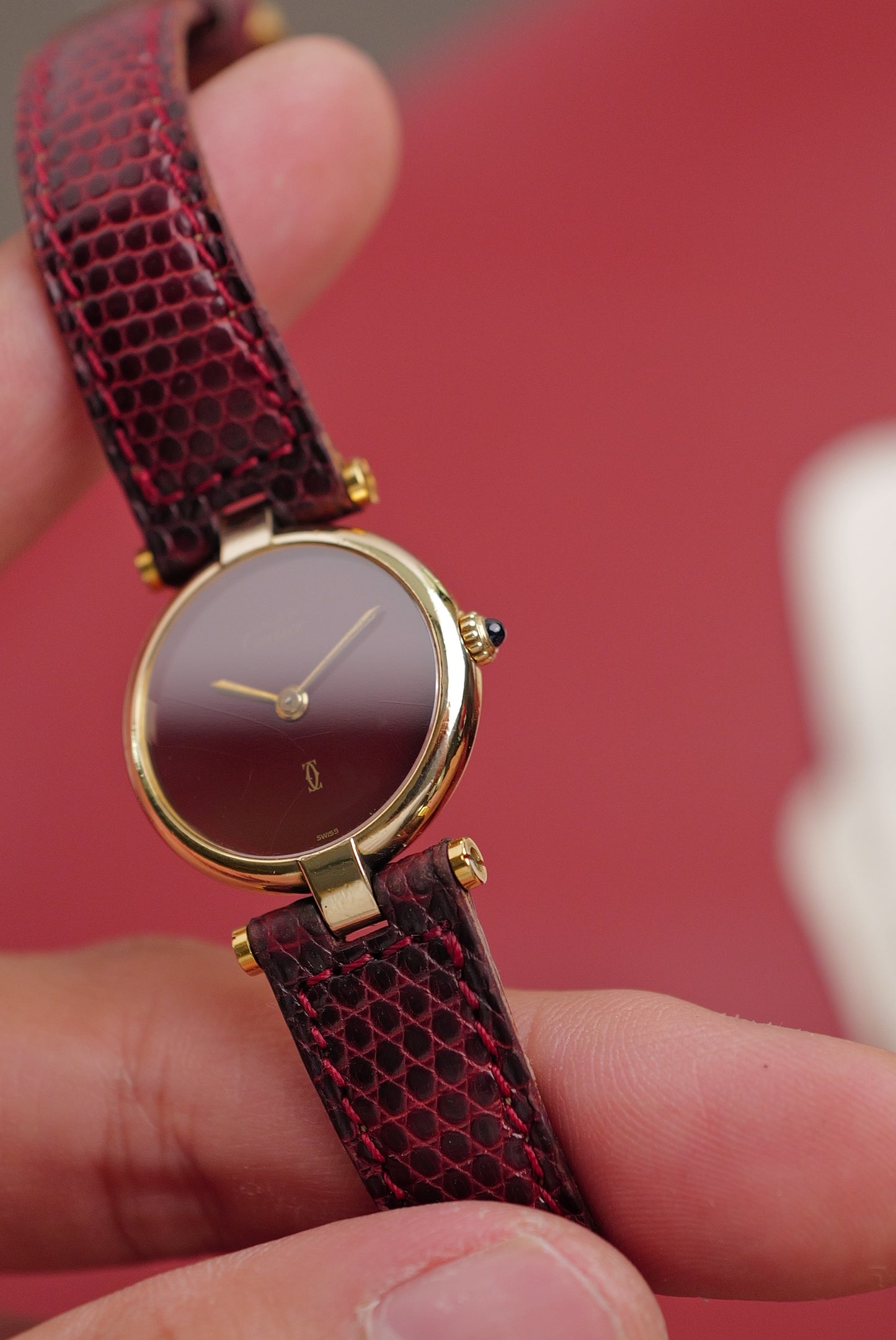 Cartier Vendome "Burgundy Spider " Lacquer SM