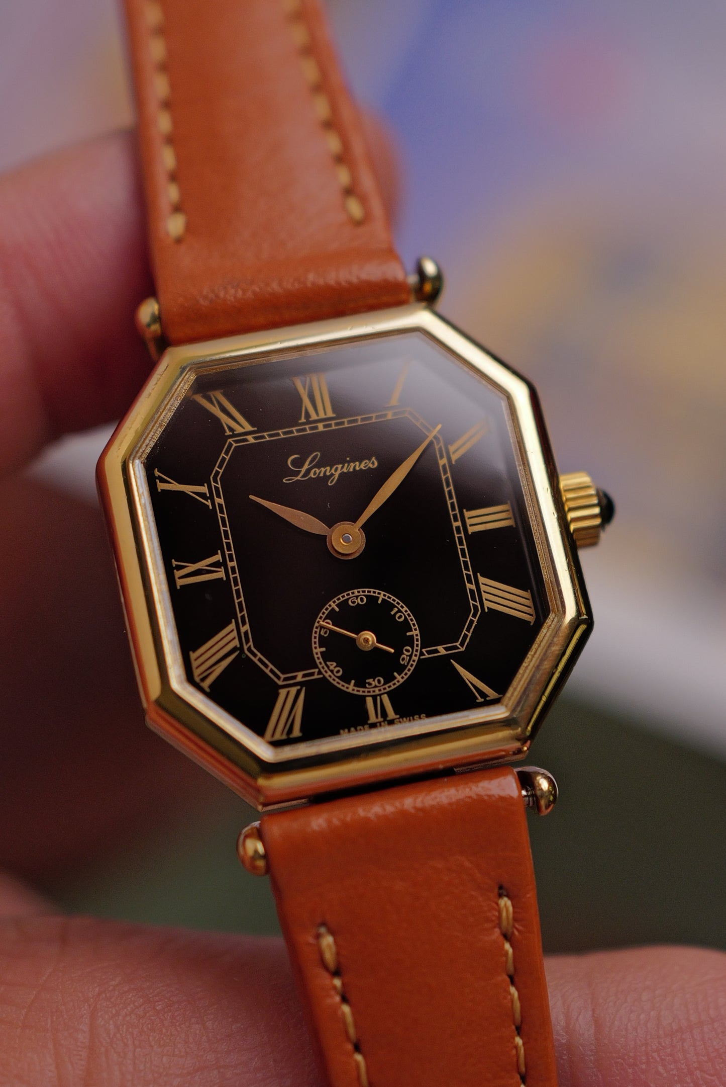 Longines "Octa Mini Roman" Ref. 3209 Circa. 1970s