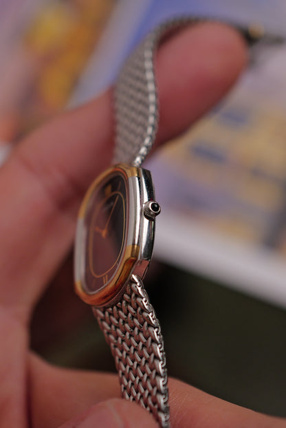 Credor Ladies Green Tiger eye Stone dial Circa. 1995