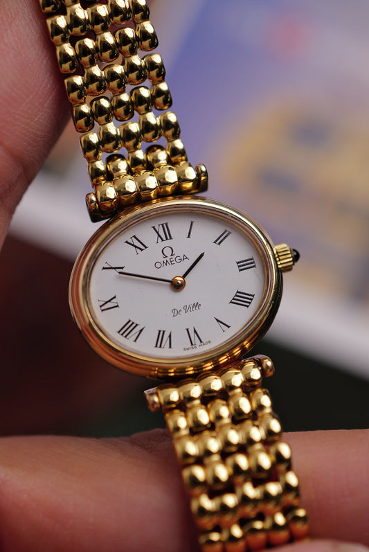 Omega De-ville Oval w/ Custom bracelet circa. 1980s