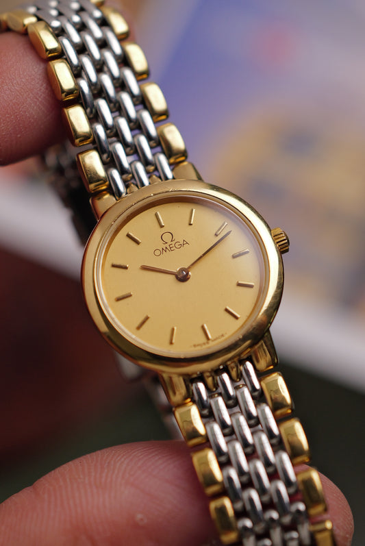 Ladies Omega De-ville "Multi-link 2 tone" Circa. 1991
