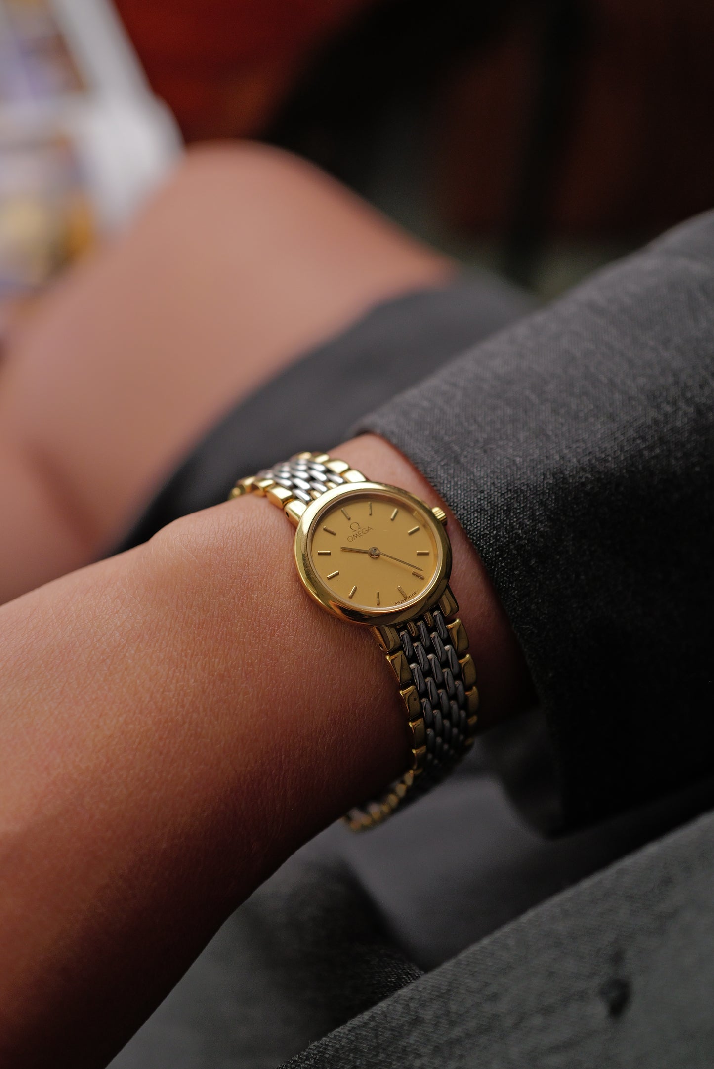 Ladies Omega De-ville "Multi-link 2 tone" Circa. 1991