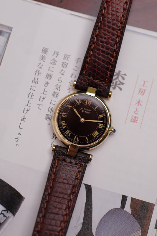 Cartier Vendome "wood grain Spider " Lacquer SM