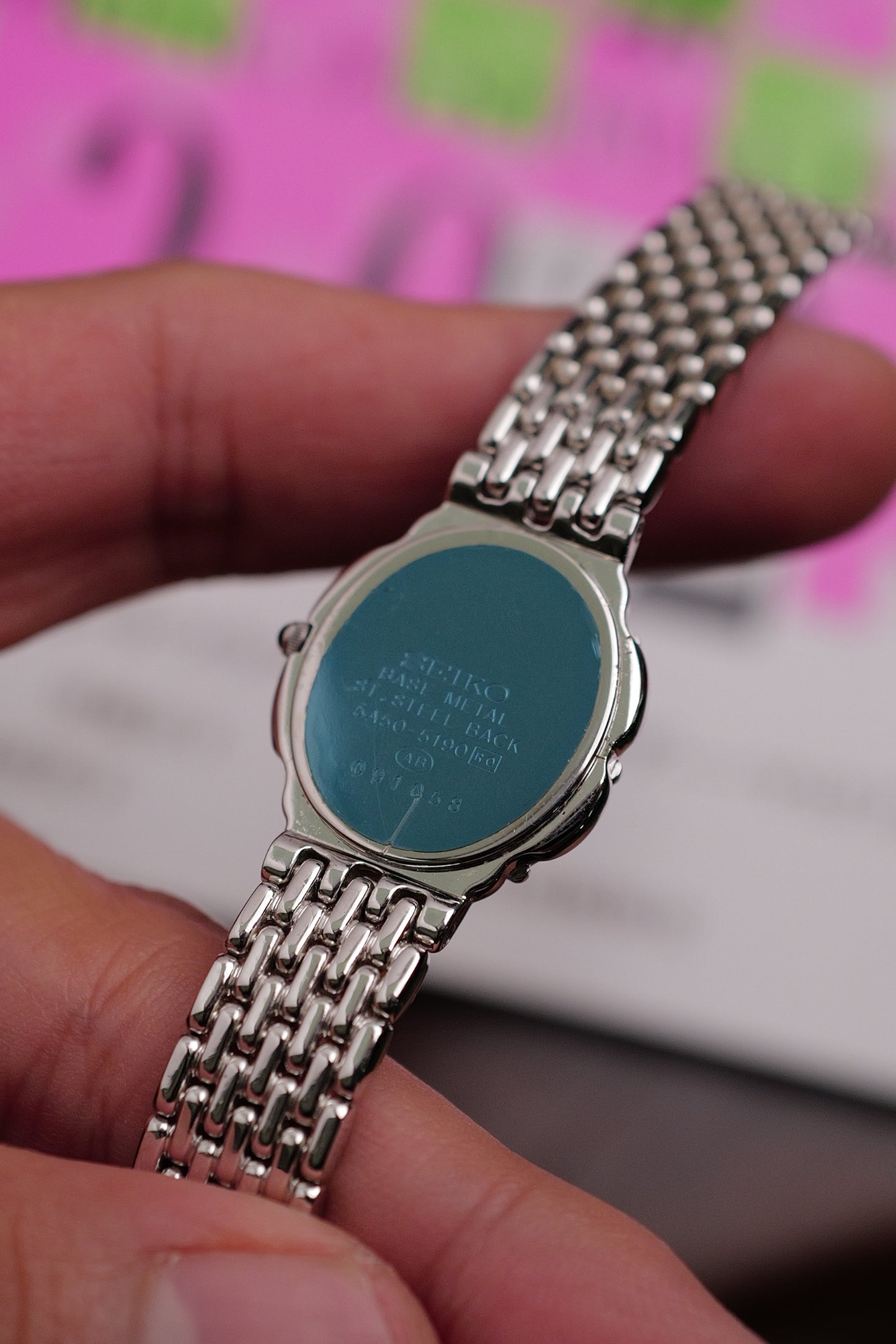 Seiko Exceline "Diamond petals" Mother of pearl circa. 1990