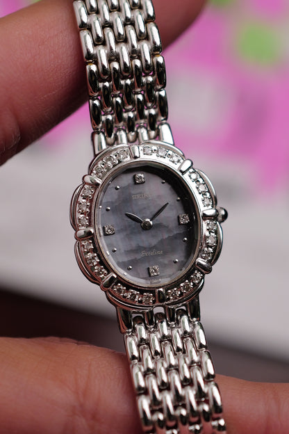 Seiko Exceline "Diamond petals" Mother of pearl circa. 1990