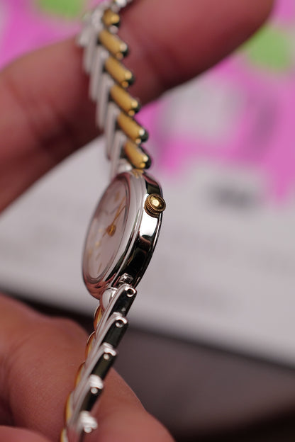 Seiko "2-tone V-fins" Gold Bracelet Circa. 1990