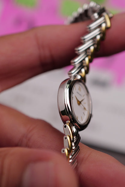 Seiko "2-tone V-fins" Gold Bracelet Circa. 1990