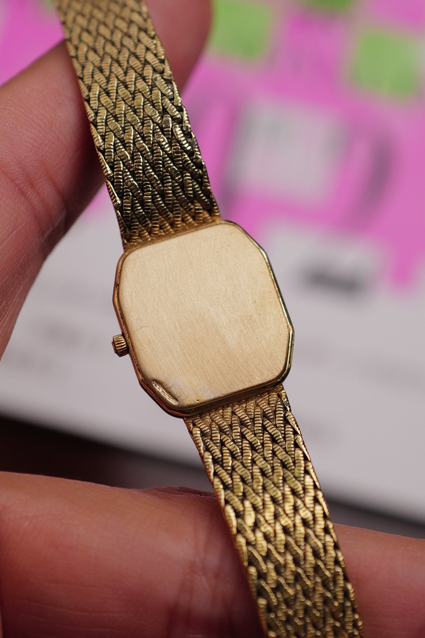 Omega De-ville integrated Bracelet "sunburst" Circa. 1980s