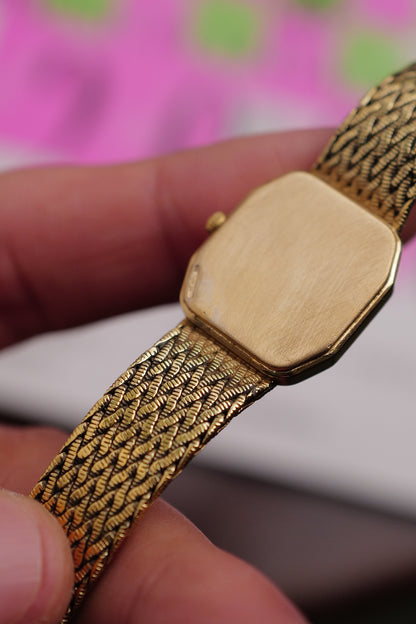 Omega De-ville integrated Bracelet "sunburst" Circa. 1980s
