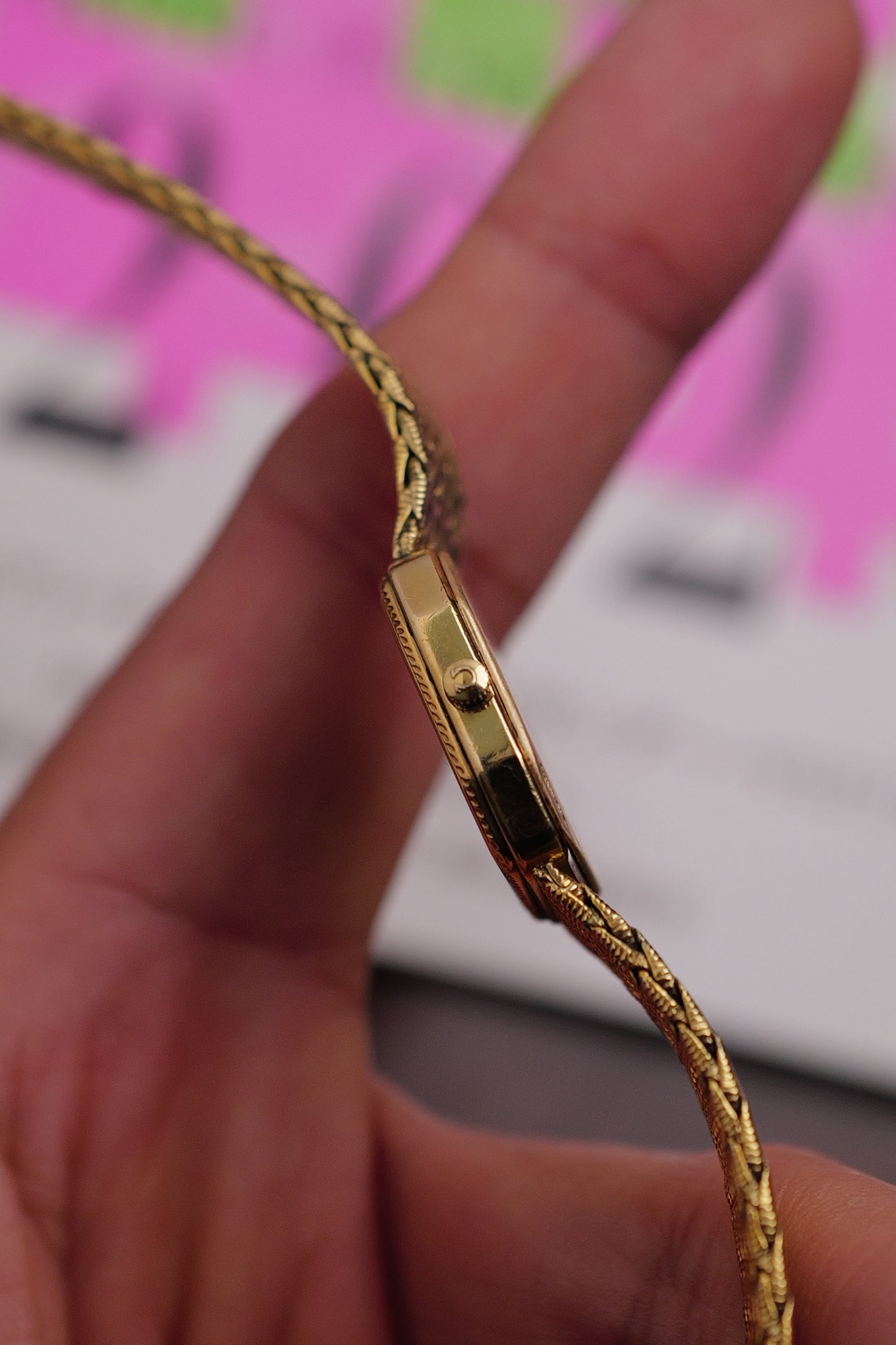Omega De-ville integrated Bracelet "sunburst" Circa. 1980s