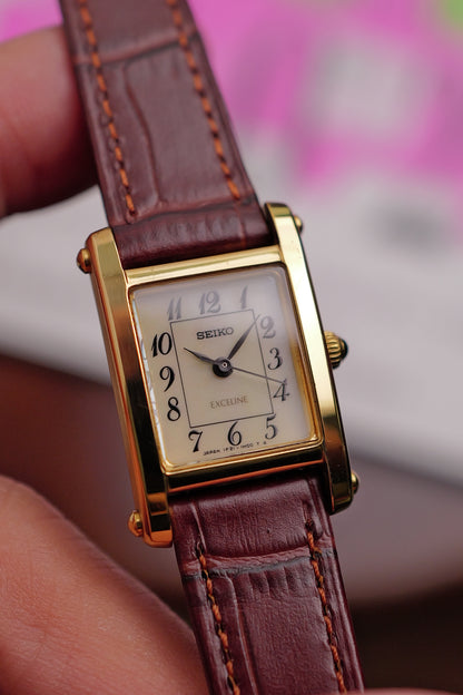 Seiko Exceline "Tank Normale" Mother of Pearl Circa. 1995