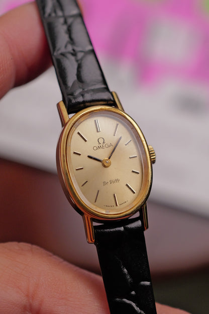 Ladies' Omega Mini Ellipse De-ville ref 511.0553 w/ original buckle
