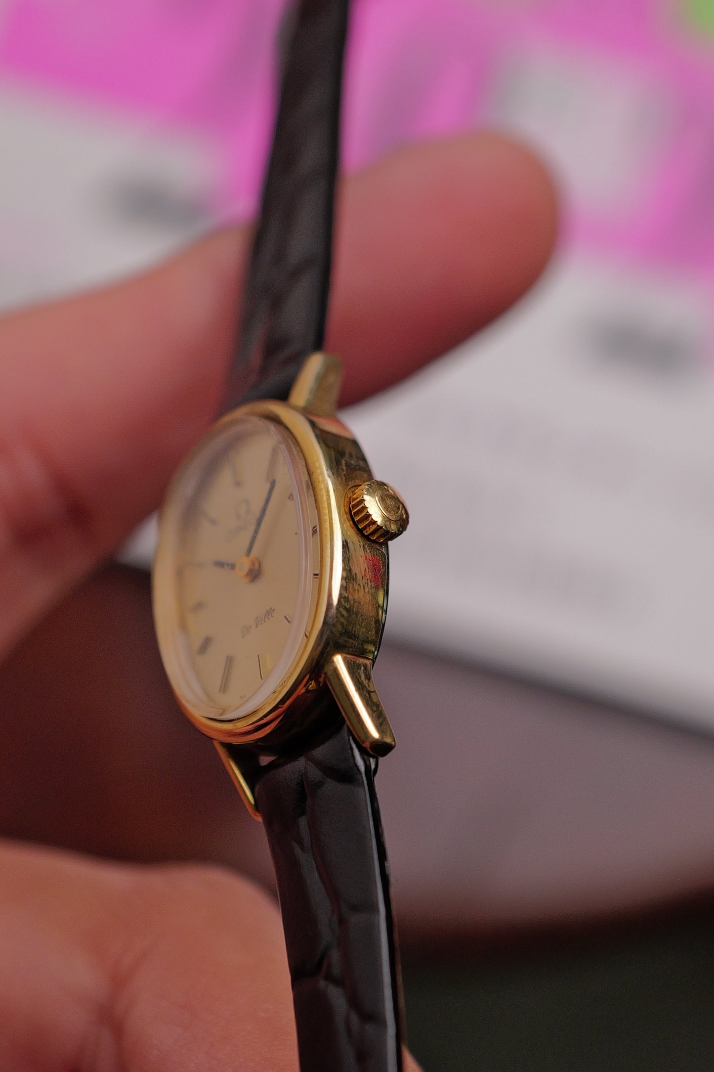 Ladies' Omega Mini Ellipse De-ville ref 511.0553 w/ original buckle