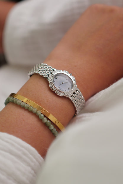 Seiko Exceline "Diamond petals" Mother of pearl circa. 1990