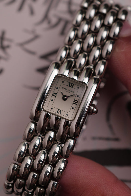 Chaumet Khesis Bracelet "Brushed silver dial" Circa. 2000s