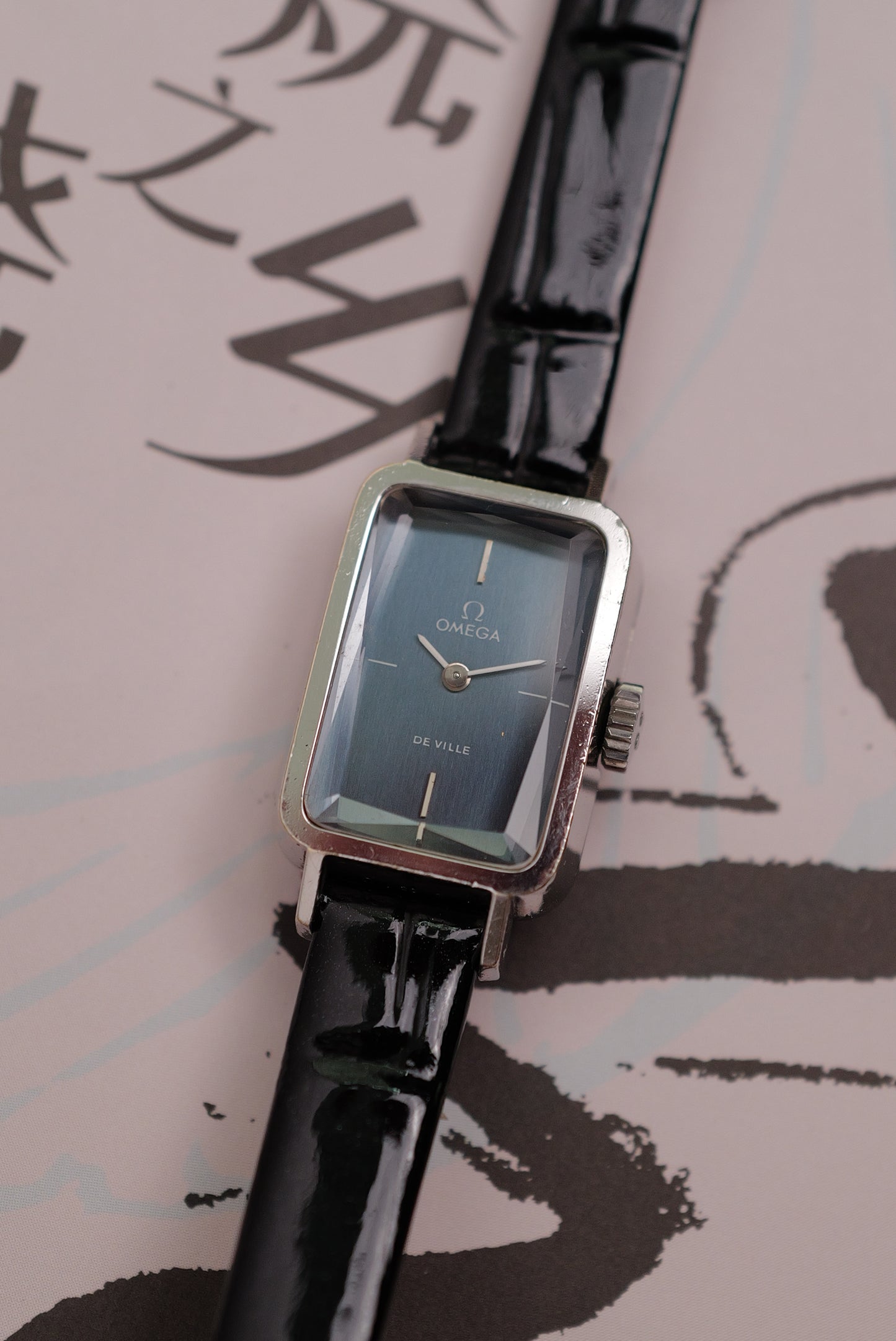 Omega De-ville "Andrew Grima" in steel Circa. 1970s