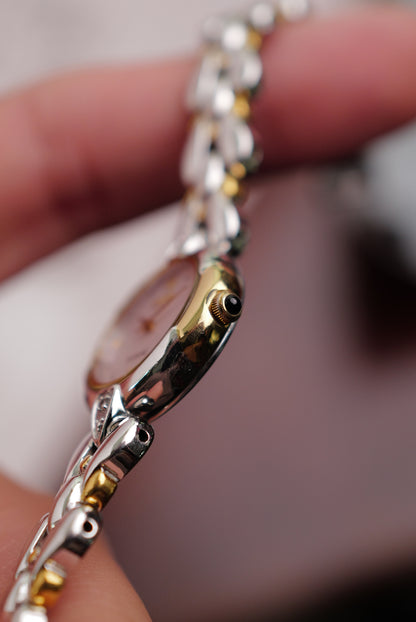 Seiko Exceline Mother of Pearl "2 tone teardrop" Circa. 1995