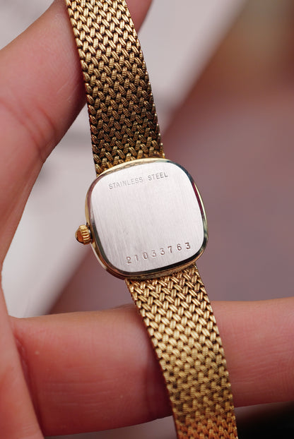 Longines integrated Bracelet Ladies Quartz with adjustable buckle Circa. 1990s