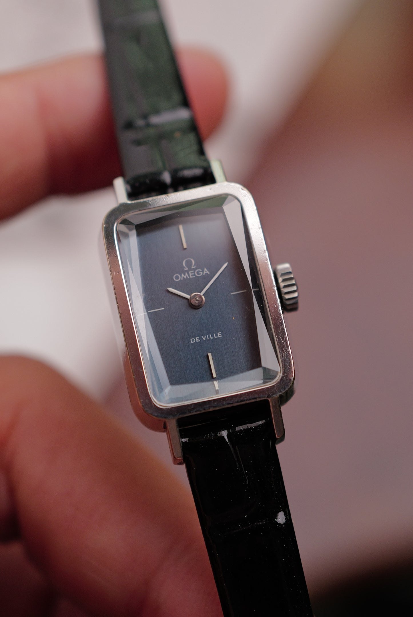Omega De-ville "Andrew Grima" in steel Circa. 1970s