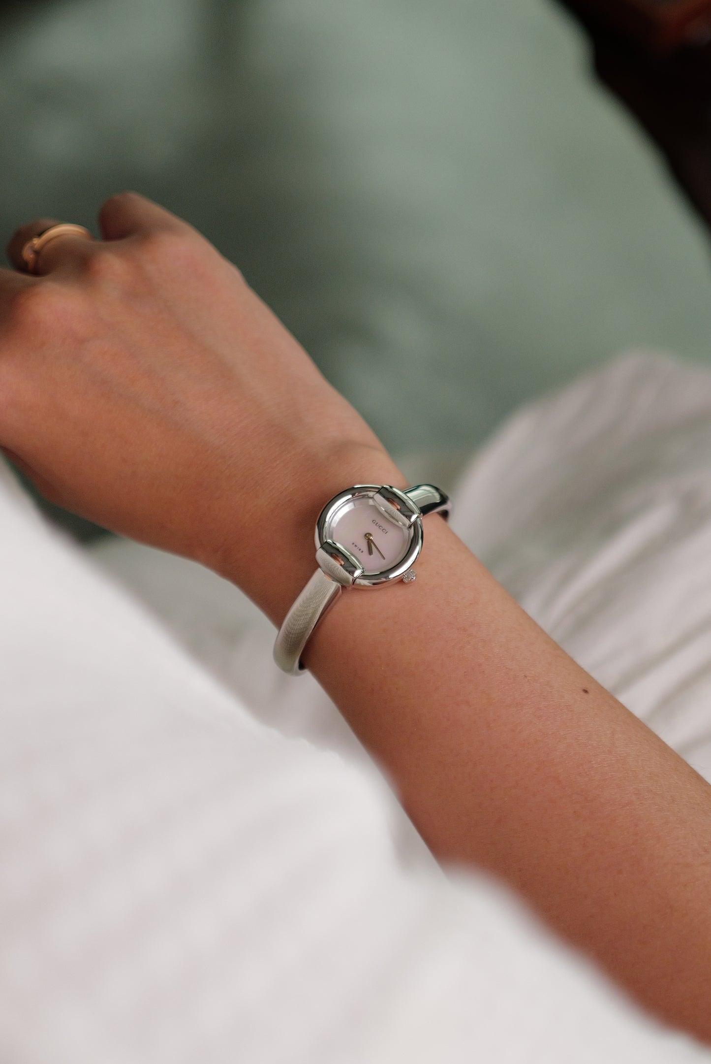 Gucci Bangle "Mother of Pearl" Circa. 2000s