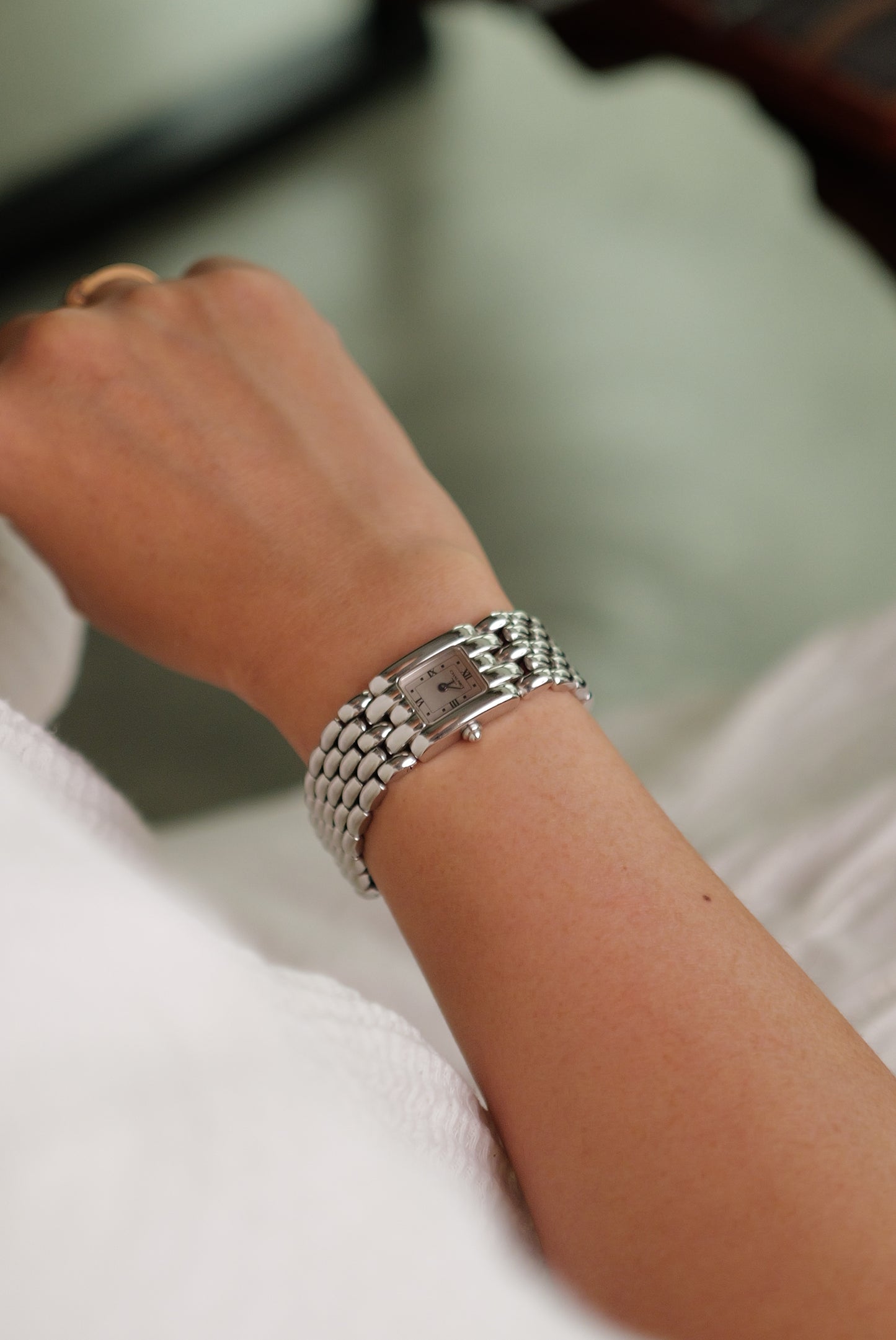 Chaumet Khesis Bracelet "Brushed silver dial" Circa. 2000s