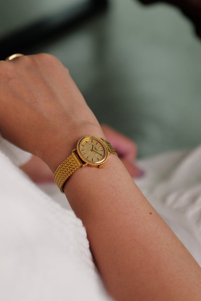 Longines Oval Bead Bezel w/ custom bracelet Circa. 1970s
