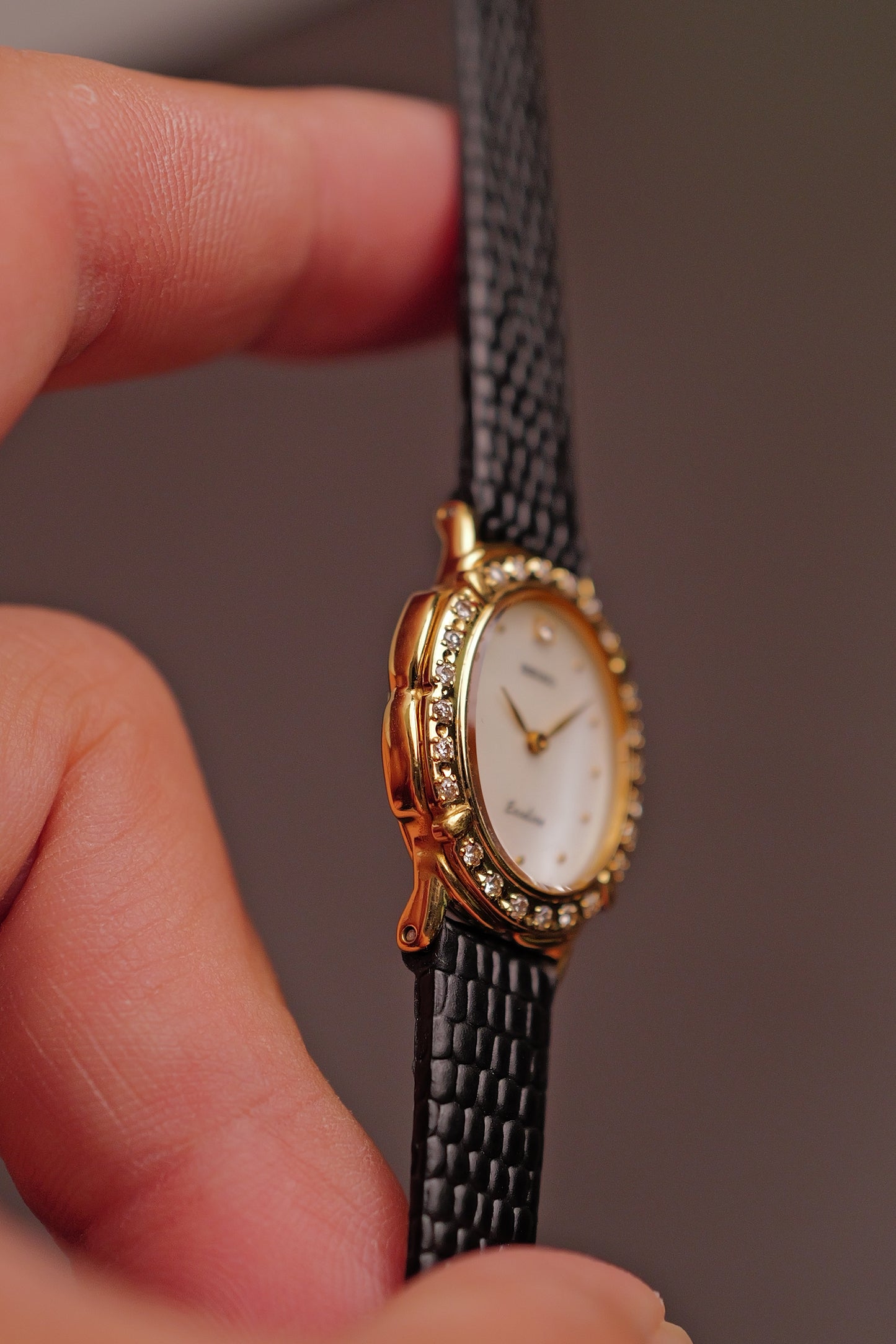 Seiko "Mother of pearl Floral" Diamonds Circa. 1990