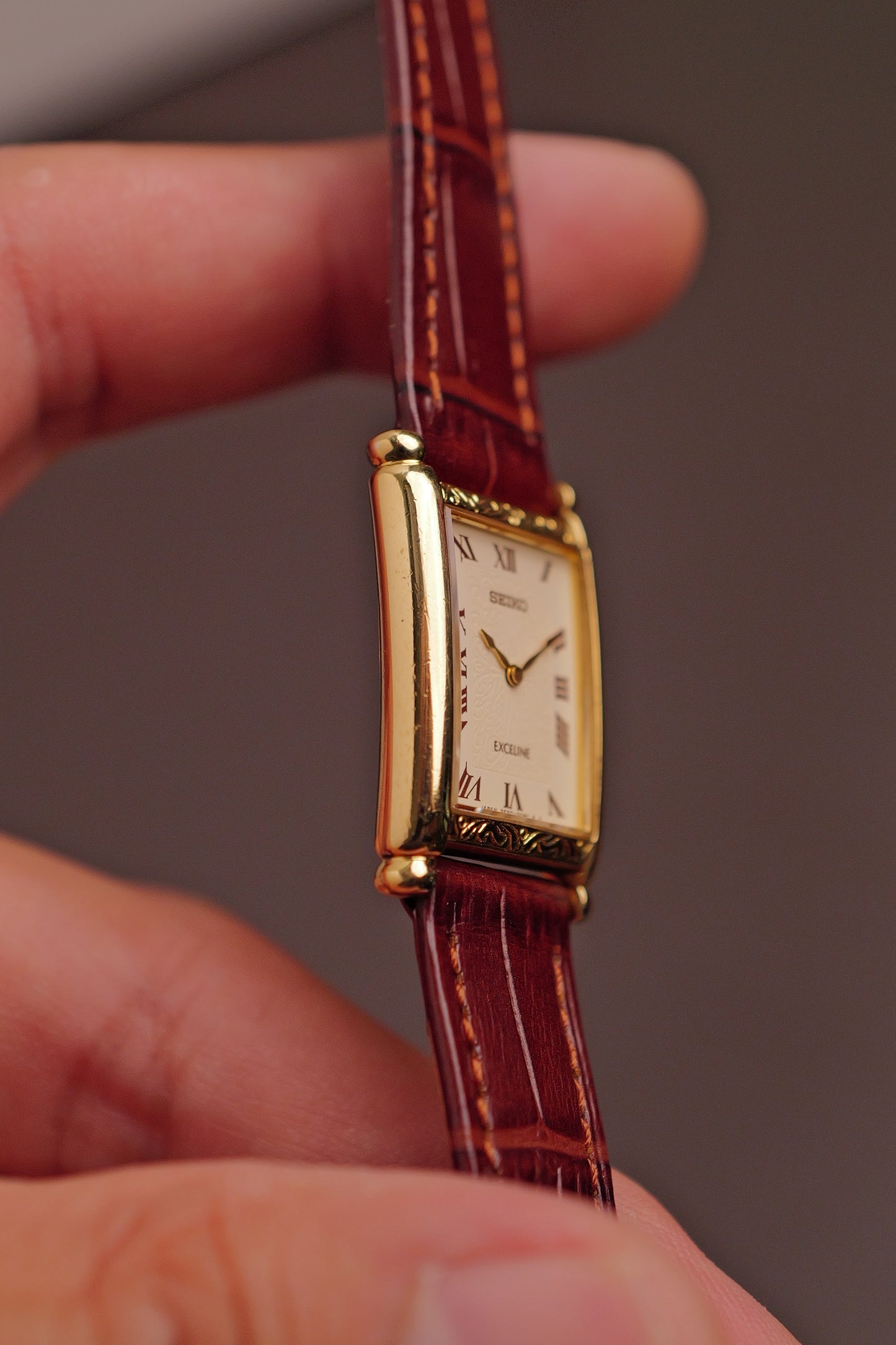 Seiko Exceline Tank "Engraved" Circa. 1992