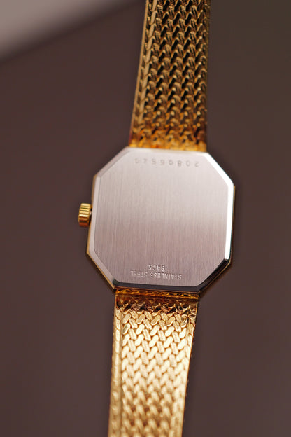 Longines "Octa"Ladies integrated bracelet w/ original box Circa. 1970s