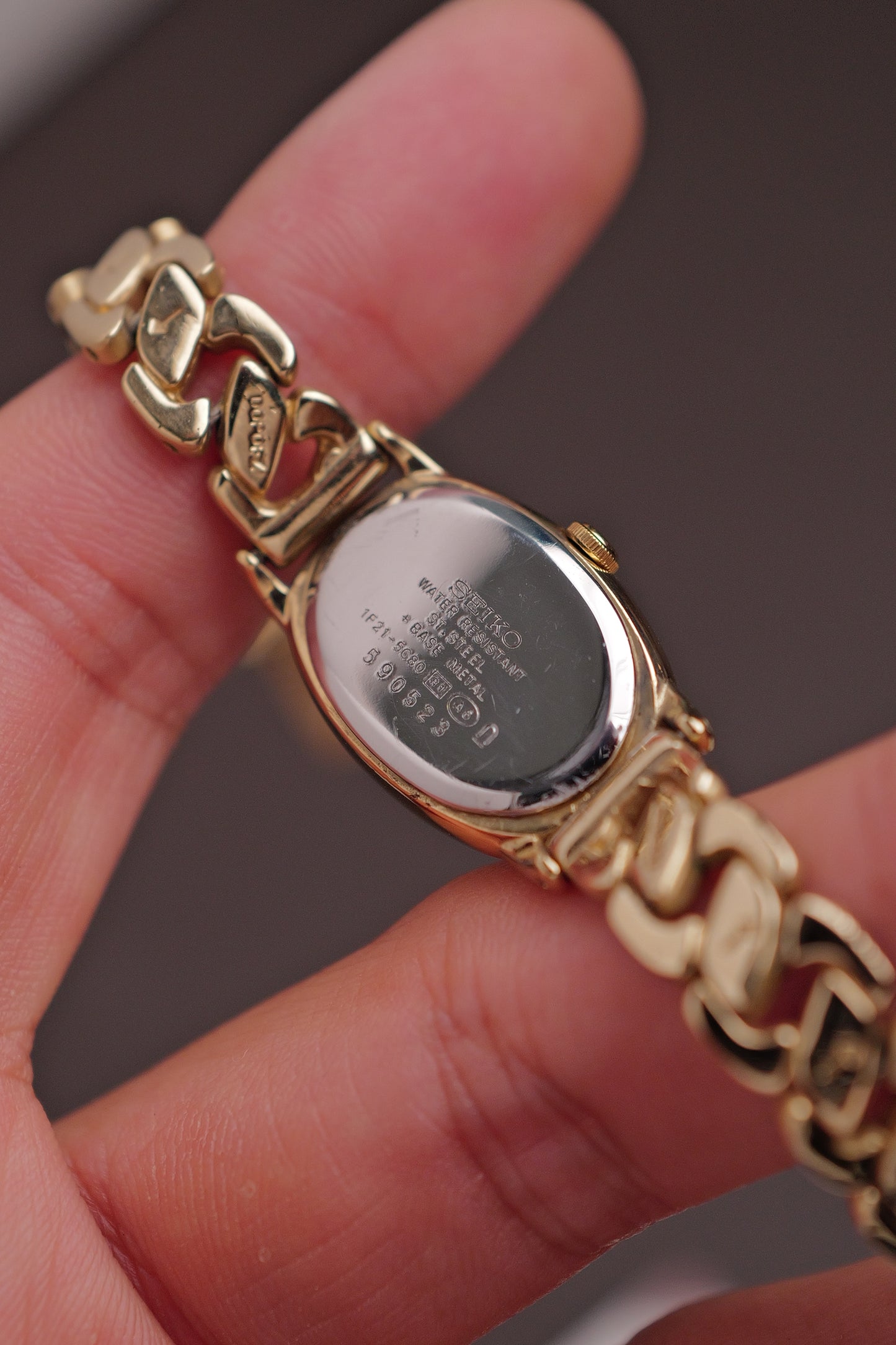 Seiko Mini Baignoire on integrated Bracelet Circa.1997