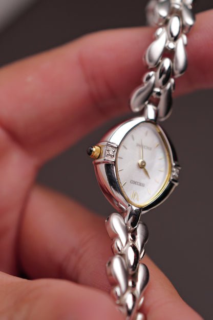 Seiko Exceline Mother of Pearl dial Tear-drop Bracelet Circa.1992