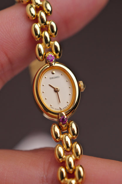 Seiko mini Oval "Ruby" 2 tone Circa.1992