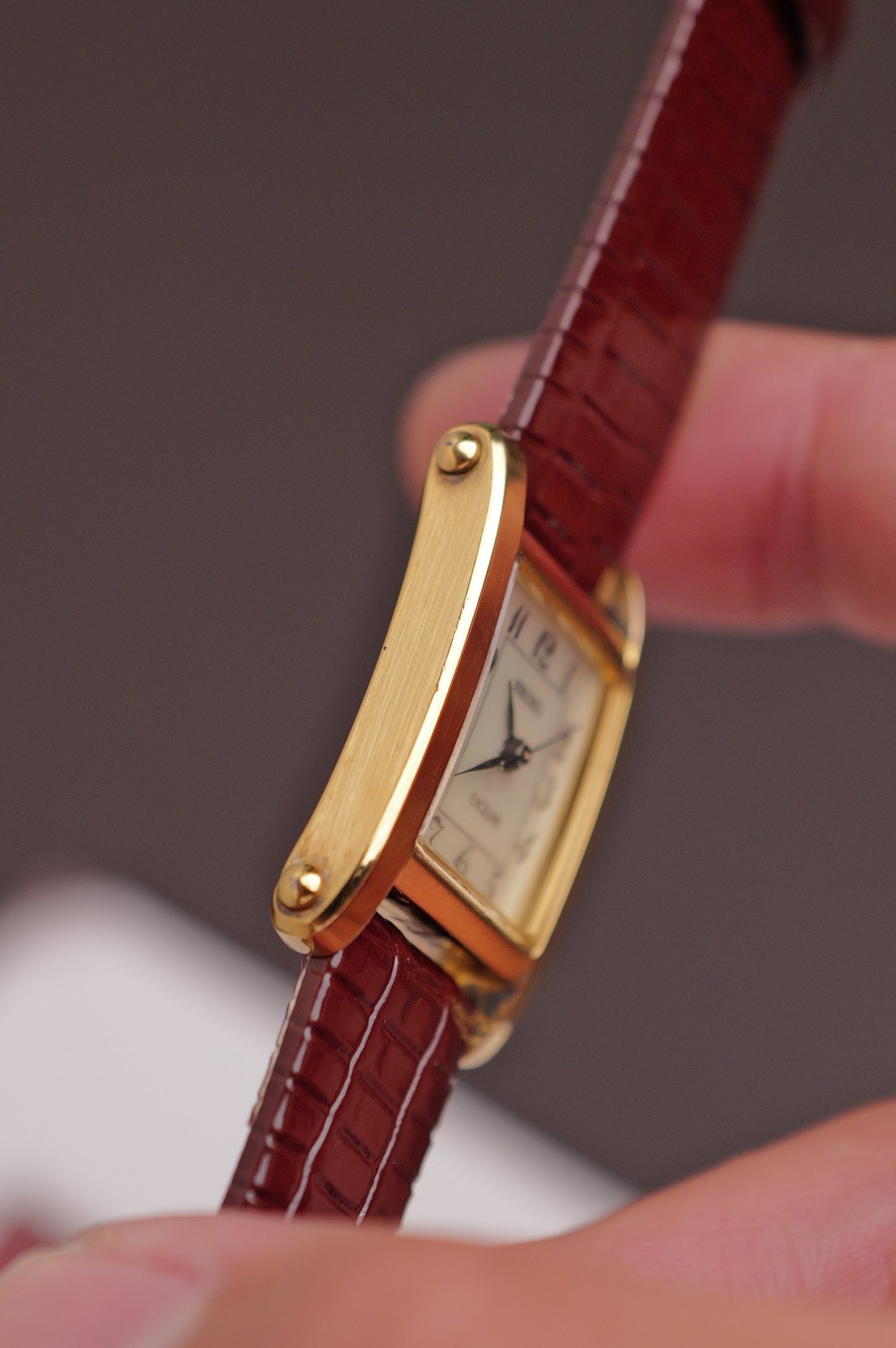 Seiko Exceline "Tank Normale" Mother of Pearl Circa. 1995