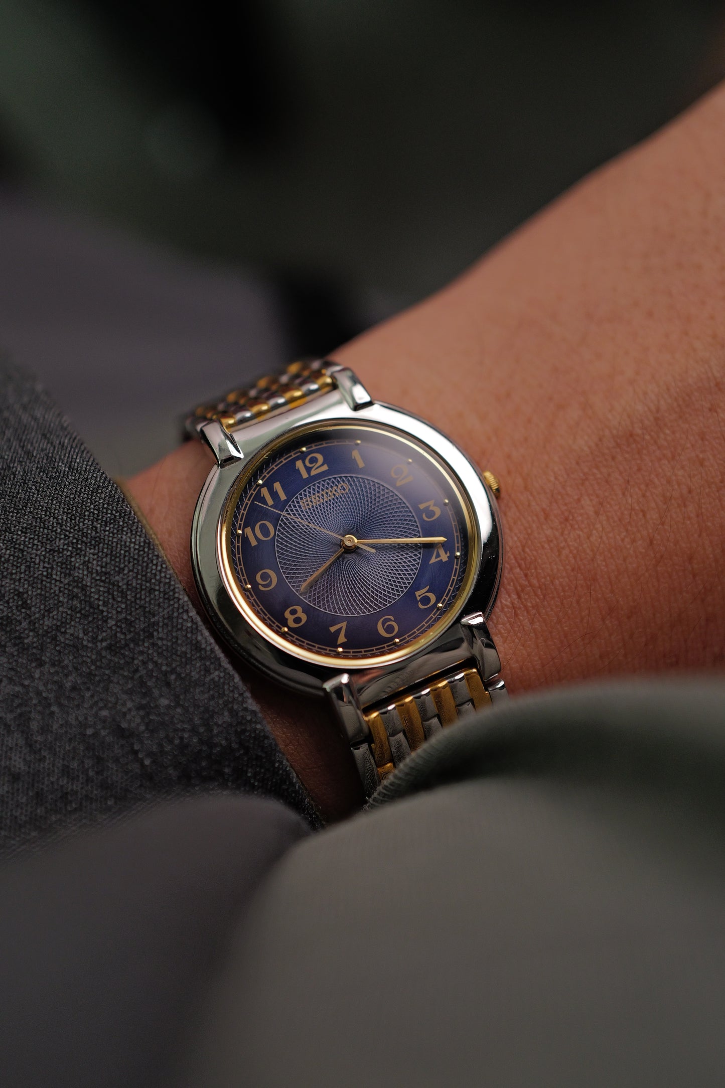Seiko "Guilloche" Sunburst Blue Circa. 1998