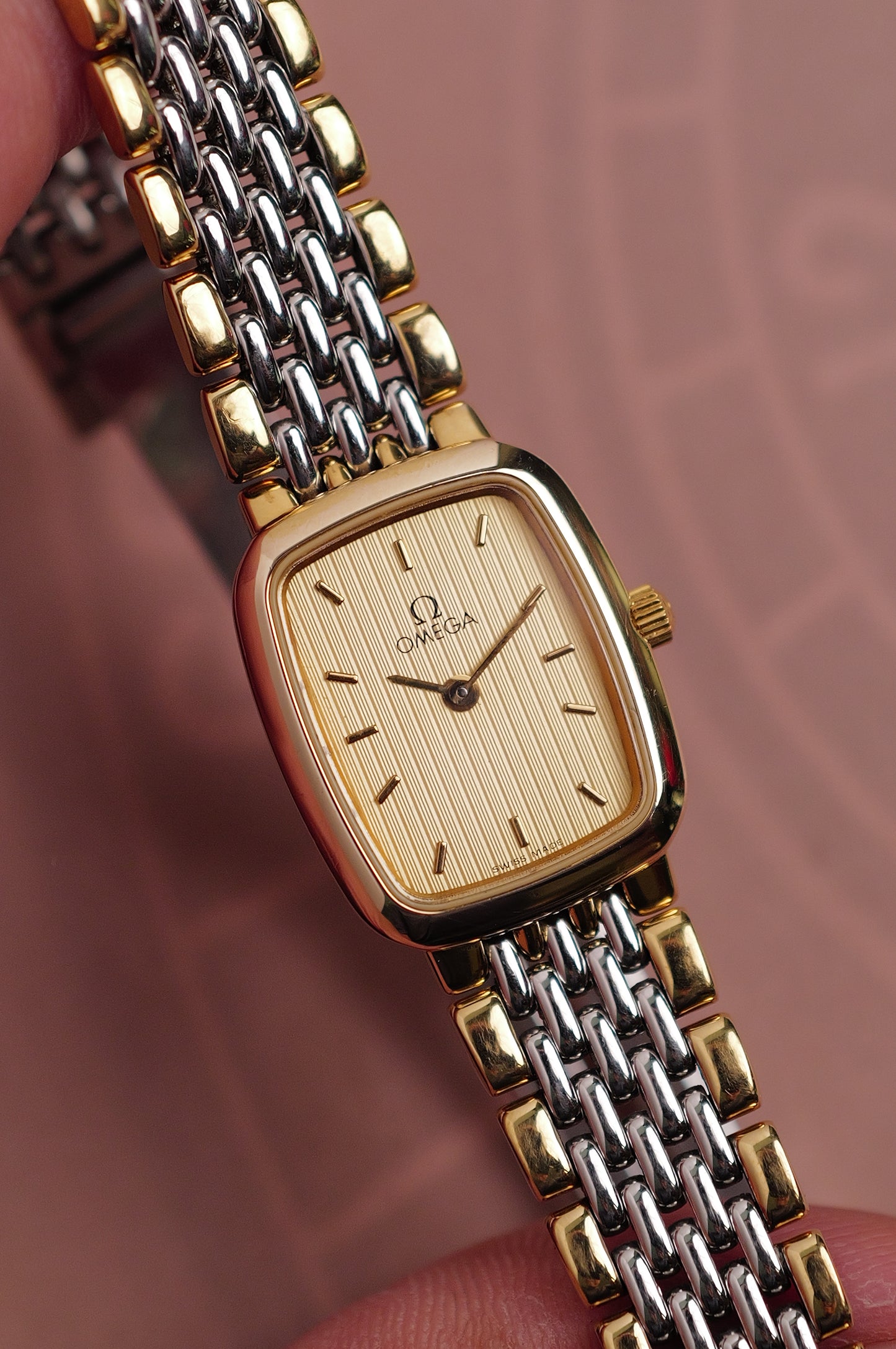 Omega De-ville "Classic Tonneau 2-tone" Circa. 1990s