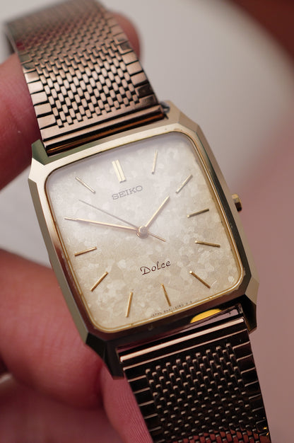 Seiko Dolce "icy-flake" tungsten Carbide Circa. 1982