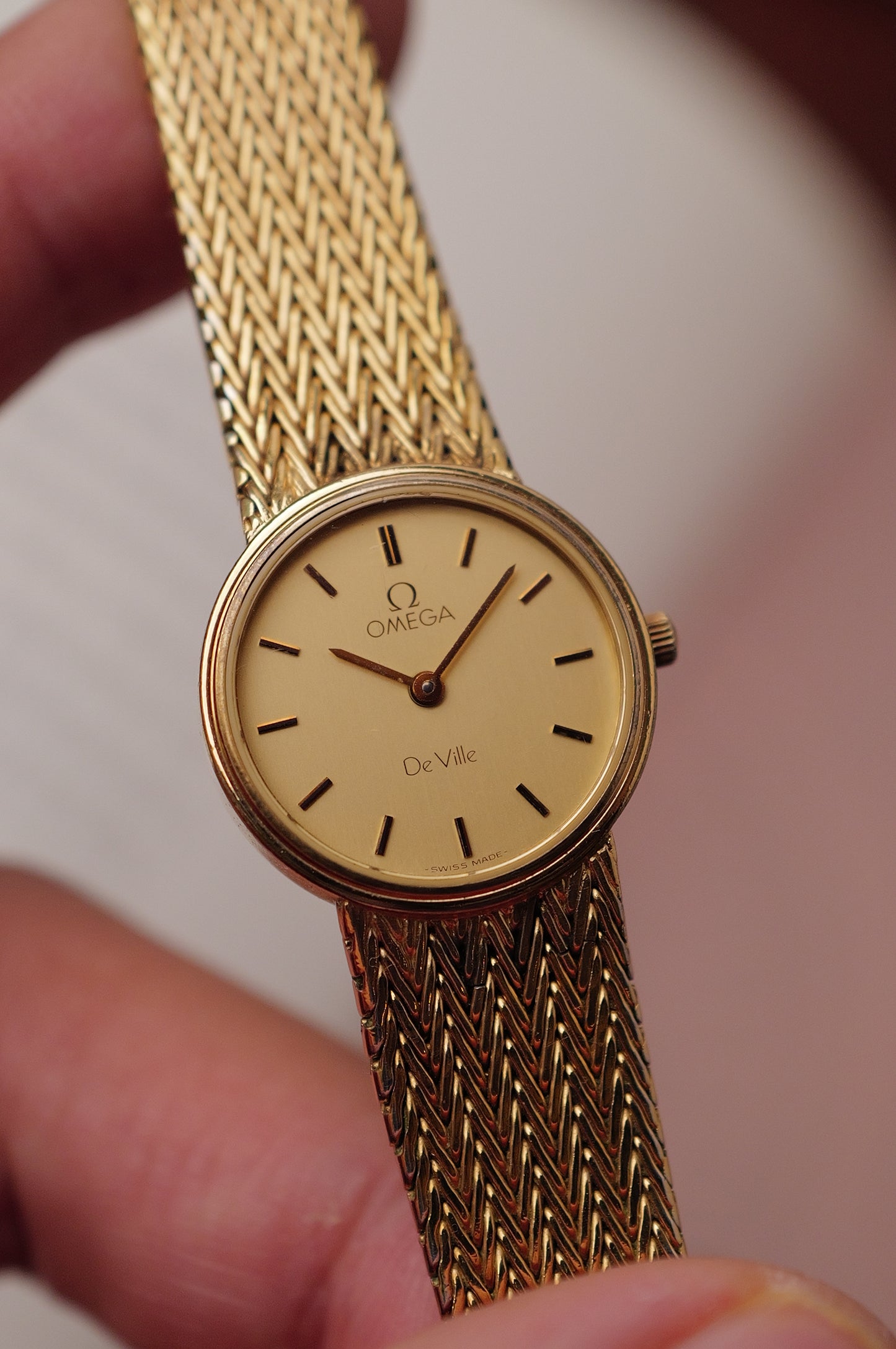 Omega De-ville "Woven-links" Circa. 1980s