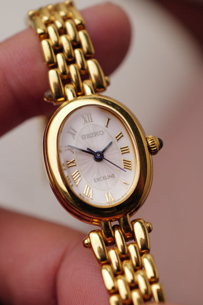 Seiko Exceline "Guilloche Oval" Circa. 1995