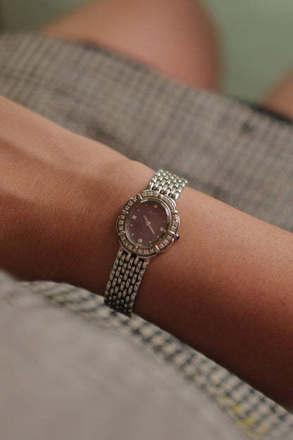 Seiko Exceline "Diamond petals" Mother of pearl circa. 1990