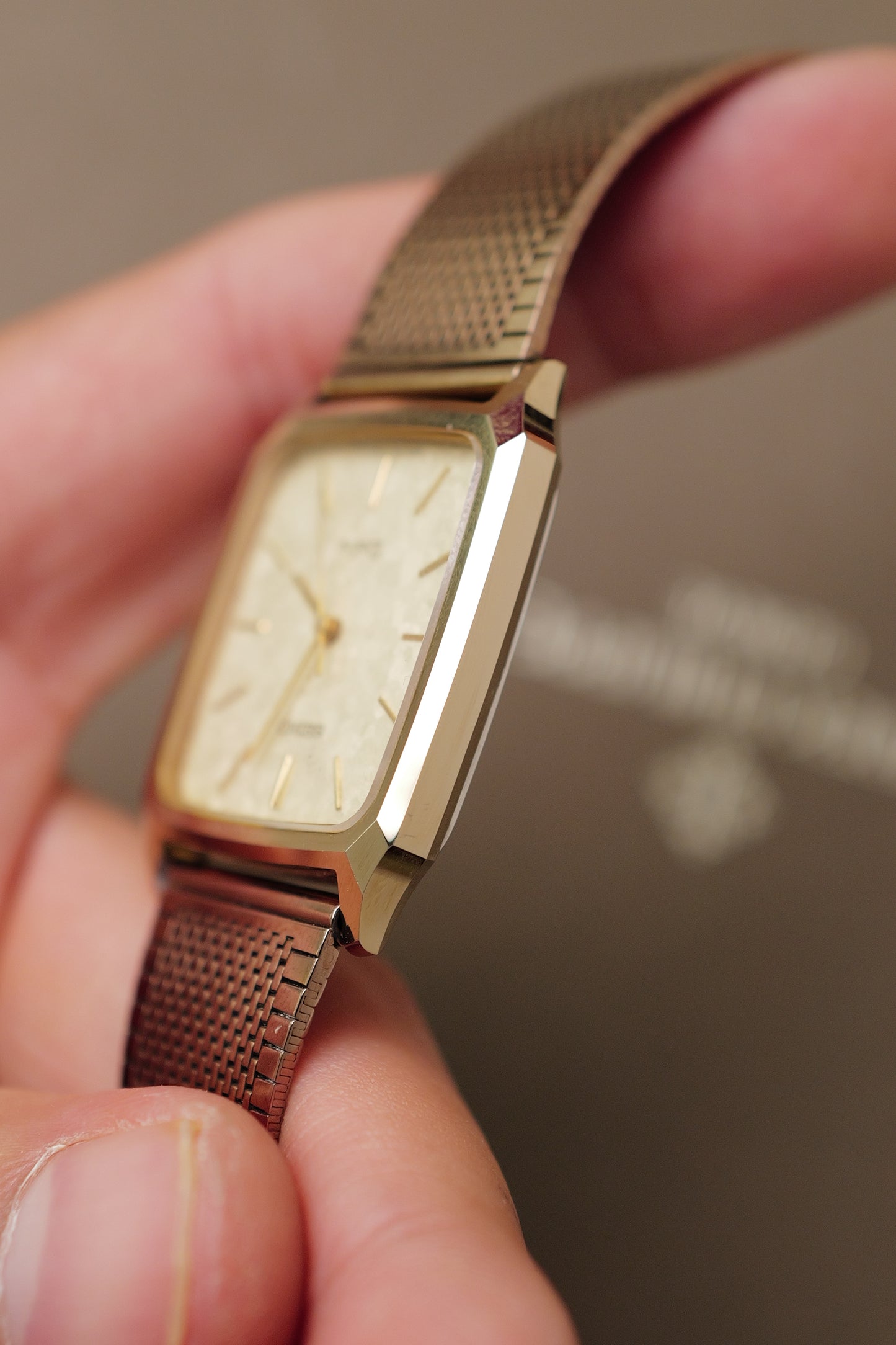 Seiko Dolce "icy-flake" tungsten Carbide Circa. 1982